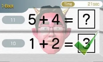 Brain Age Concentration Training (Usa) screen shot game playing